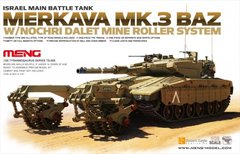 Prefab model 1/35 tank Merkava MK.3 BAZ w/Nochri Dalet Mine Roller System Meng Model TS005