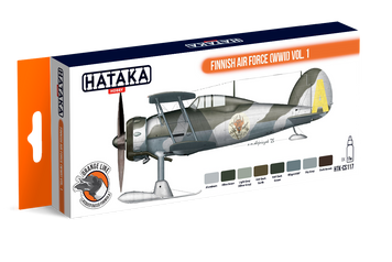 Набор нитрокрасок &laquo;Финские ВВС (Вторая мировая война)&raquo;, том 1, 8&times;17 мл, Hataka Hobby HTK-CS117