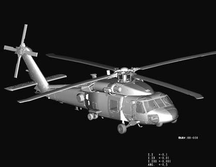 Сборная модель 1:72 вертолета HH-60H Rescue hawk (Late Version) Hobby Boss 87233