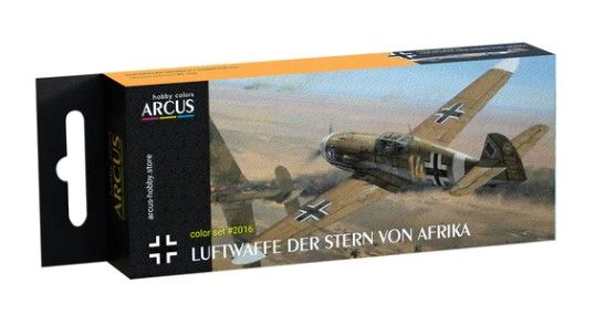 Набор эмалевых красок Luftwaffe Der Stern von Afrika Arcus 2016