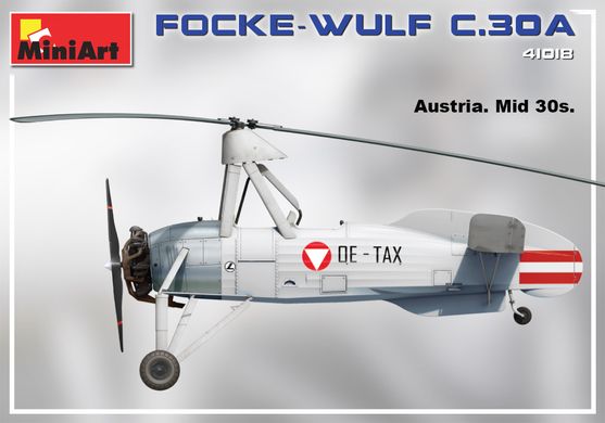 Сборная модель 1/35 немецкий автожир Focke-Wulf FW C.30 Heuschrecke Late Prod. MiniArt 41018