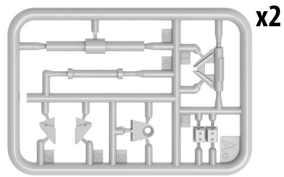 Збірна модель 1/35 Мінний трал КМТ-7 (Т-55, Т-62, Т-64, Т-72, Т-80, Т-90, БМР-1, БМР-2, БМР-3) MiniA, В наявності