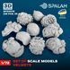 Набор масштабных моделей 1:72 шлемы (36 шт.) SPALAH 23072