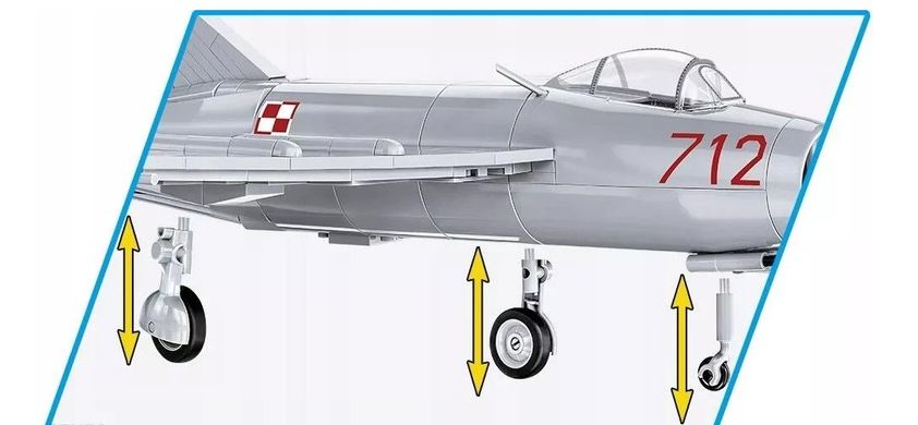 Учебный конструктор истребитель LIM-1 Polish Air Force 1952 СОВИ 5822