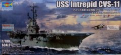 Сборная модель 1/700 авианосец USS Intrepid CVS-11 Trumpeter 06743