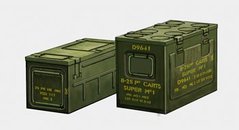 Сборная модель 1/35 набор ящиков WWII British 25prd ammo box set BroncoAB3512