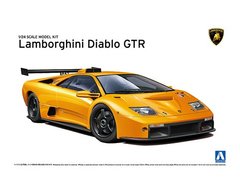 Сборная модель 1/24 автомобиля Lamborghini Diablo GTR Aoshima 01069