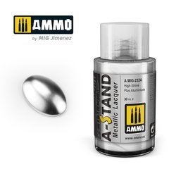 Металеве покриття A-STAND High-Shine Plus Aluminium Ammo Mig 2324