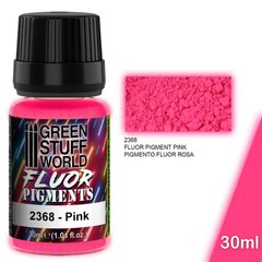Флуоресцентные пигменты с интенсивными цветами PINK FLUOR Green Stuff World 2368