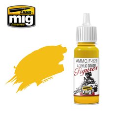 Акрилова фарба для фігур Чистий жовтий (Pure Yellow) Ammo Mig F529
