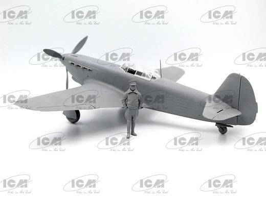 Assembled model 1/32 Normandy-Neumann plane. Marcel Lefebvre's plane ICM 32092