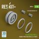 1:35 Scale Model Rubber Tired Rollers (12 Pairs) Merkava Mk.4 (Meng/HobbyBoss) Reskit AV35-0004