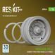 1:35 Scale Model Rubber Tired Rollers (12 Pairs) Merkava Mk.4 (Meng/HobbyBoss) Reskit AV35-0004