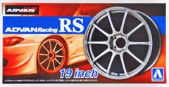Assembled model 1/24 set of wheels 1/24 Advan Racing RS 19inch Aoshima 05378, Out of stock