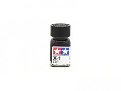 Эмалевая краска X1 Черный глянцевый (Black gloss), 10 ml. Tamiya 80001