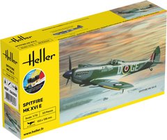 Сборная модель 1/72 самолет «король истребителей» Spitfire Mk XVI E Стартовый набор Heller 56282