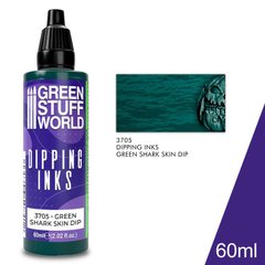 Напівпрозорі фарби щоб отримати реалістичні тіні Dipping ink 60 ml - Green Shark Skin DIP GSW 3705