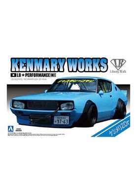 Сборная модель 1/24 автомобиля Kenmary Works LB Works Skyline C110 2Dr 2014 Ver. Aoshima 01147