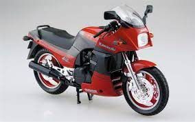 Сборная модель мотоцикла Aoshima KAWASAKI GPZ900R NINJA A7 with CUSTOM PARTS Aoshima 05454 1/12