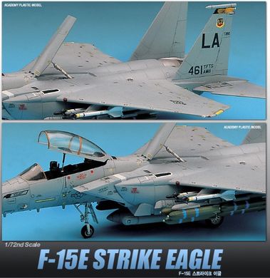 Assembled model 1/72 aircraft USAF F-15E Academy 12478