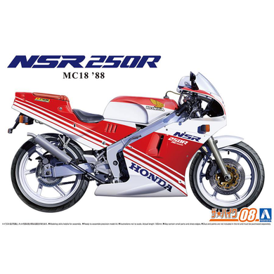 Збірна модель 1/12 мотоцикл Honda MC18 NSR250R '88 Aoshima 06556