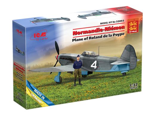 Assembled model 1/32 Normandy-Neumann plane. Rolland de la Poipet aircraft ICM 32093