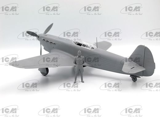 Сборная модель 1/32 самолет Нормандия-Неман. Самолет Роллана де ля Пуапа ICM 32093