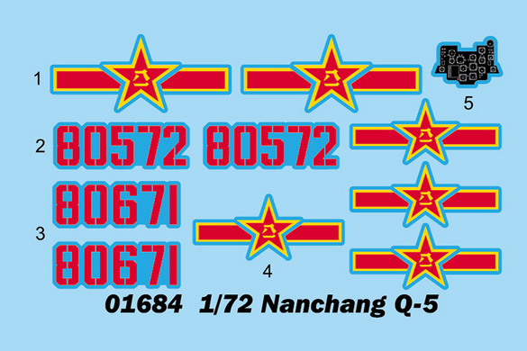 Збірна модель літак 1/72 Nanchang Q-5Yi Trumpeter 01684