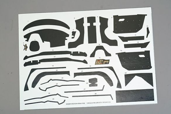Декали 1:24 для Audi R8 LMS GT3 - Decals (for Meng CS-006 Kit)