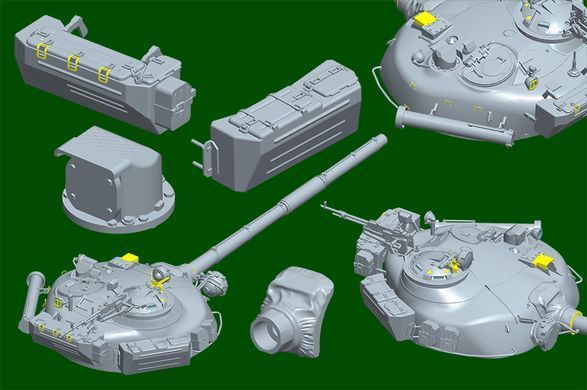 Сборная модель 1/35 основной боевой танк T-72M Trumpeter 09603