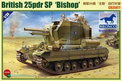 Assembled model 1/35 self-propelled howitzer British 25pdr Self-propelled Gun "Bishop" Bronco CB35077