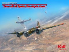 Збірні моделі 1/72 "Над усією Іспанією безхмарне небо"(SB 2M-100 "Katiushka" + two Me 109 E3 Pilot Ace) ICM DS 7202