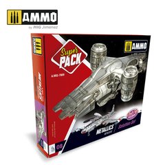 SUPER PACK Metallics Ammo Mig 7809 realistic metallics kit
