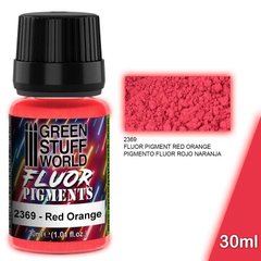Fluorescent pigments with intense colors RED ORANGE FLUOR Green Stuff World 2369