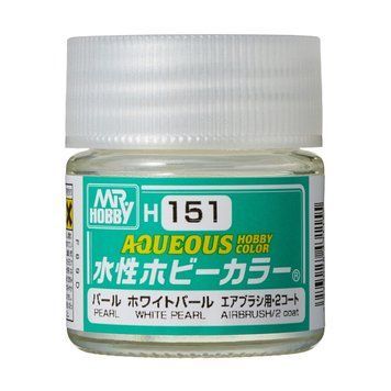 Acrylic paint Aqueous Hobby Color White Pearl Mr.Hobby H 151