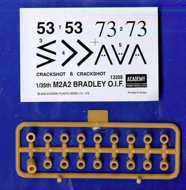 Збірна модель 1:35 бойова машина M2A2 Bradley OIF Academy 13205