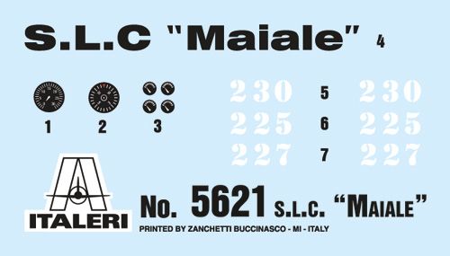Збірна модель 1/35 торпеда S.L.C. MAIALE with crew Italeri 5621