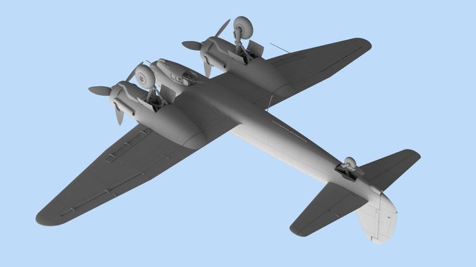 Сборная модель 1/48 самолет Ju 88С-6, Немецкий тяжелый истребитель 2 Мировой войны ICM 48238