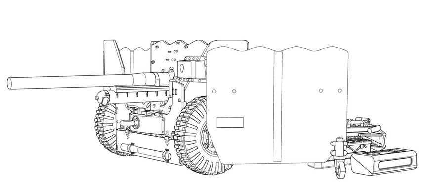 Сборная модель 1/72 британская противотанковая пушка Ordnance QF 6-pounder Mk.II/Mk.IV ACE 72563