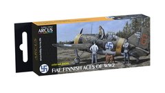Набор эмалевых красок FiAF Finnish Aces of WW2 Arcus 4005