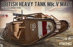 Assembled model 1/35 tank British Heavy Tank Mk.V Male Meng Model TS020