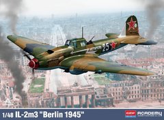 Assembled model 1/48 Il-2M3 attack aircraft "Berlin 1945" Academy 12357