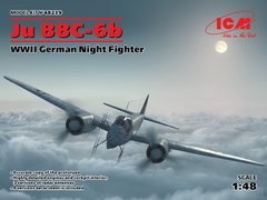 Сборная модель 1/48 самолет Ju 88С-6b, Немецкий ночной истребитель 2 Мировой войны ICM 48239