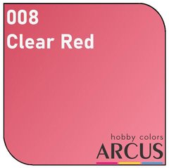 Эмалевый лак clear red Красный прозрачный Arcus 008