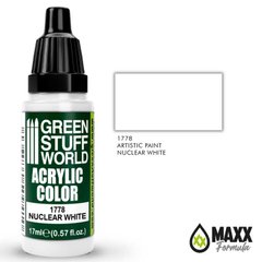 Acrylic paint opaque NUCLEAR WHITE "nuclear white" with a matte finish 17 ml Green Stuff World 1