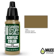Opaque acrylic paint COYOTE BROWN with a matte finish 17 ml GSW 1856