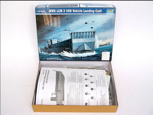 Prefab model 1/72 US Landing Boat LCM (3) Trumpeter 07213