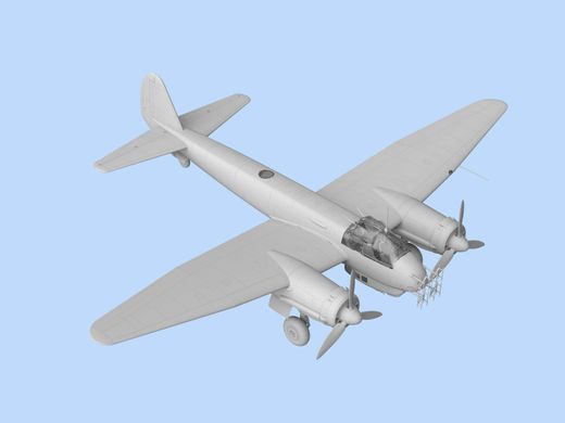 Prefab model 1/48 aircraft Ju 88C-6b, German WW2 night fighter ICM 48239