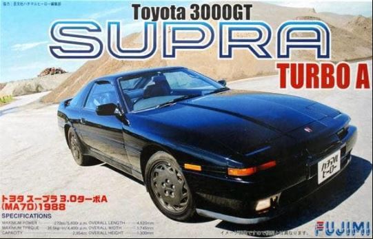 Сборная модель 1/24 автомобиль Toyota Supra 3000GT Turbo A (MA70) 1988 года Fujimi 03862