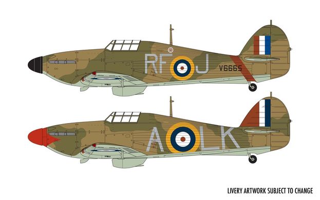 Збірна модель 1/48 літак Hawker Hurricane Mk.1 Airfix A05127A